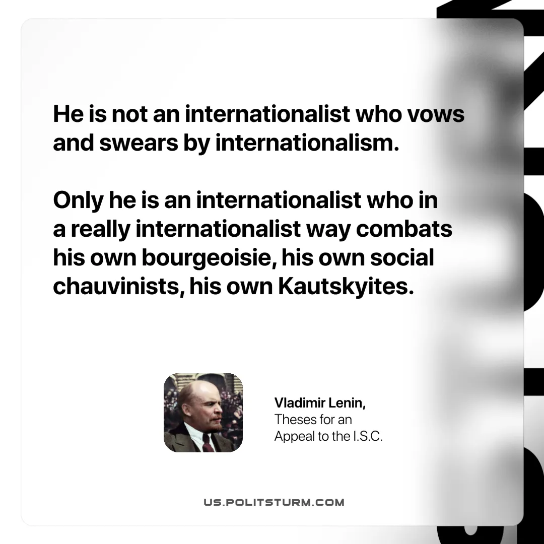 Lenin on What Makes a Real Internationalist