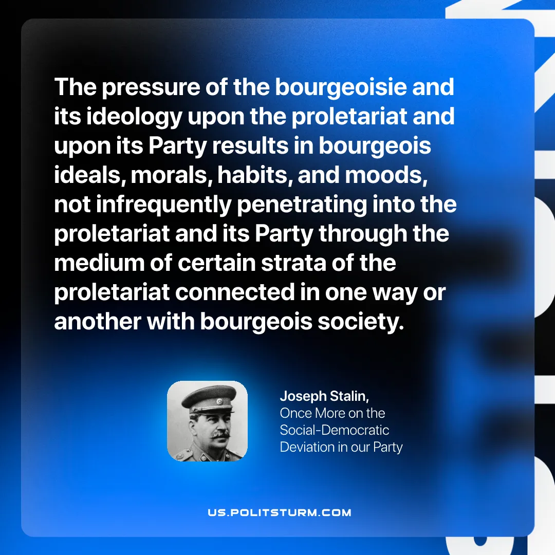 Stalin on the Pressure of the Capitalists on the Party