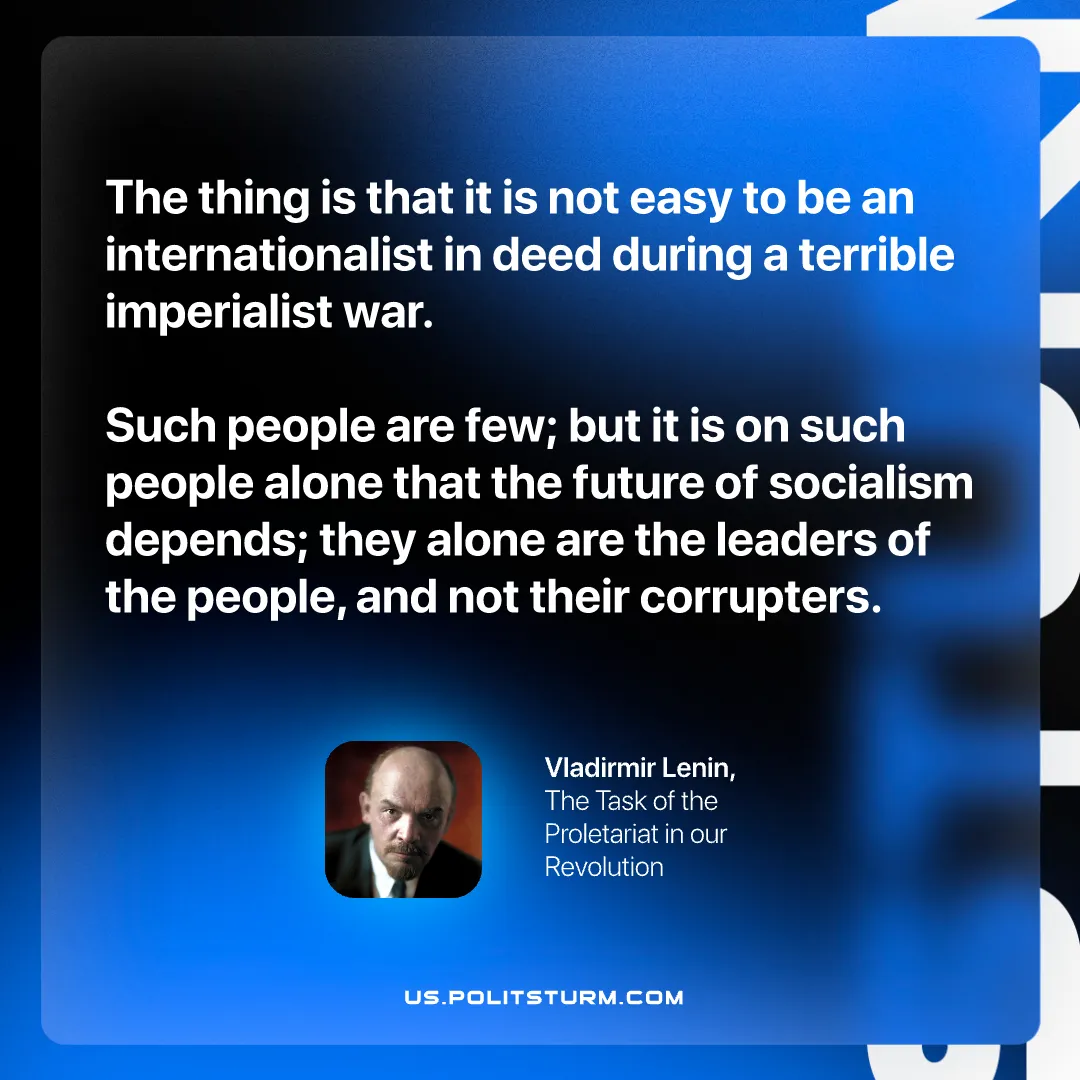Lenin on the Future of Socialism Depending on True Internationalists
