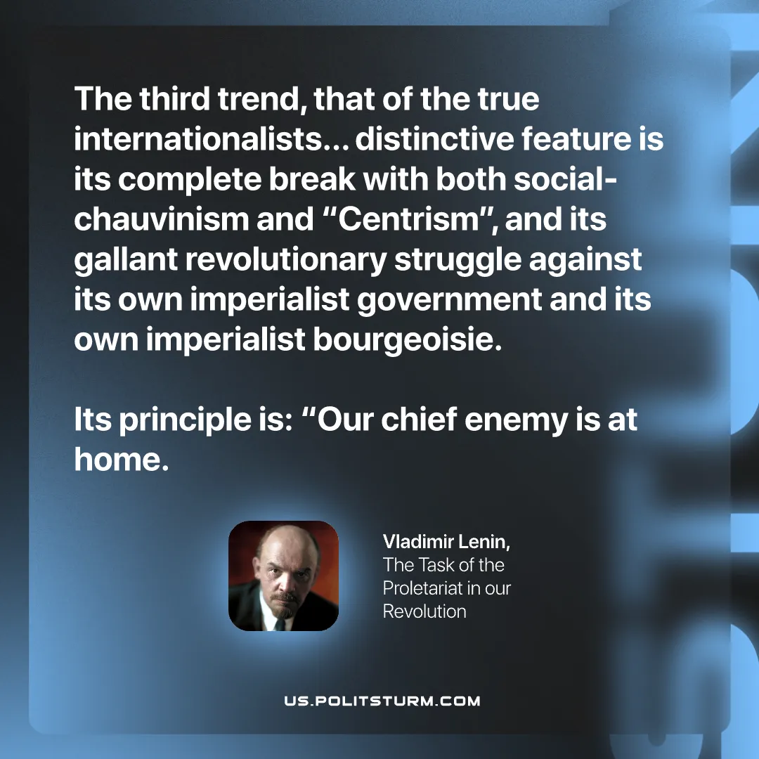 Lenin on Breaking With Chauvinism and Centrism