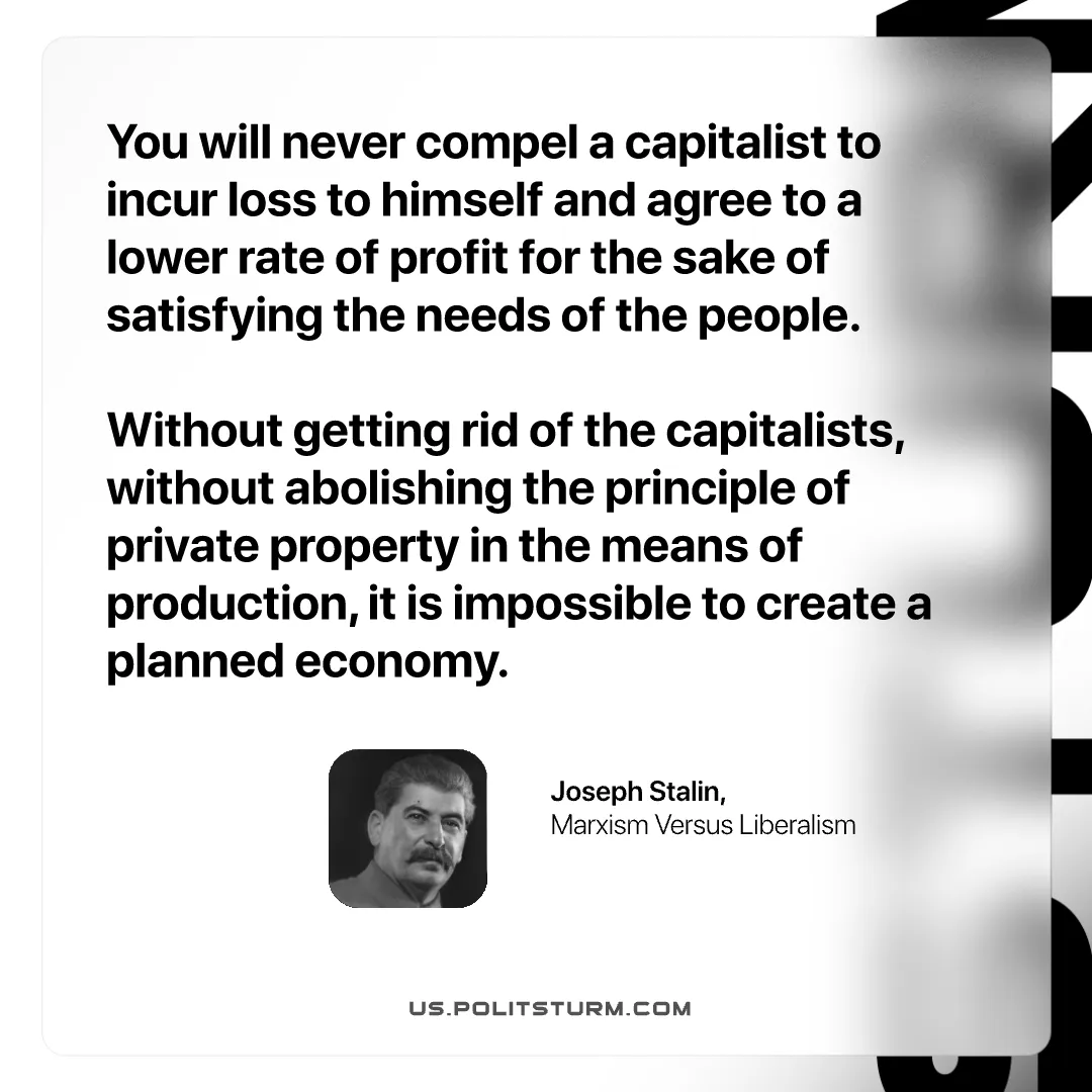 Stalin on how Capitalist Interests are Opposed to the Workers