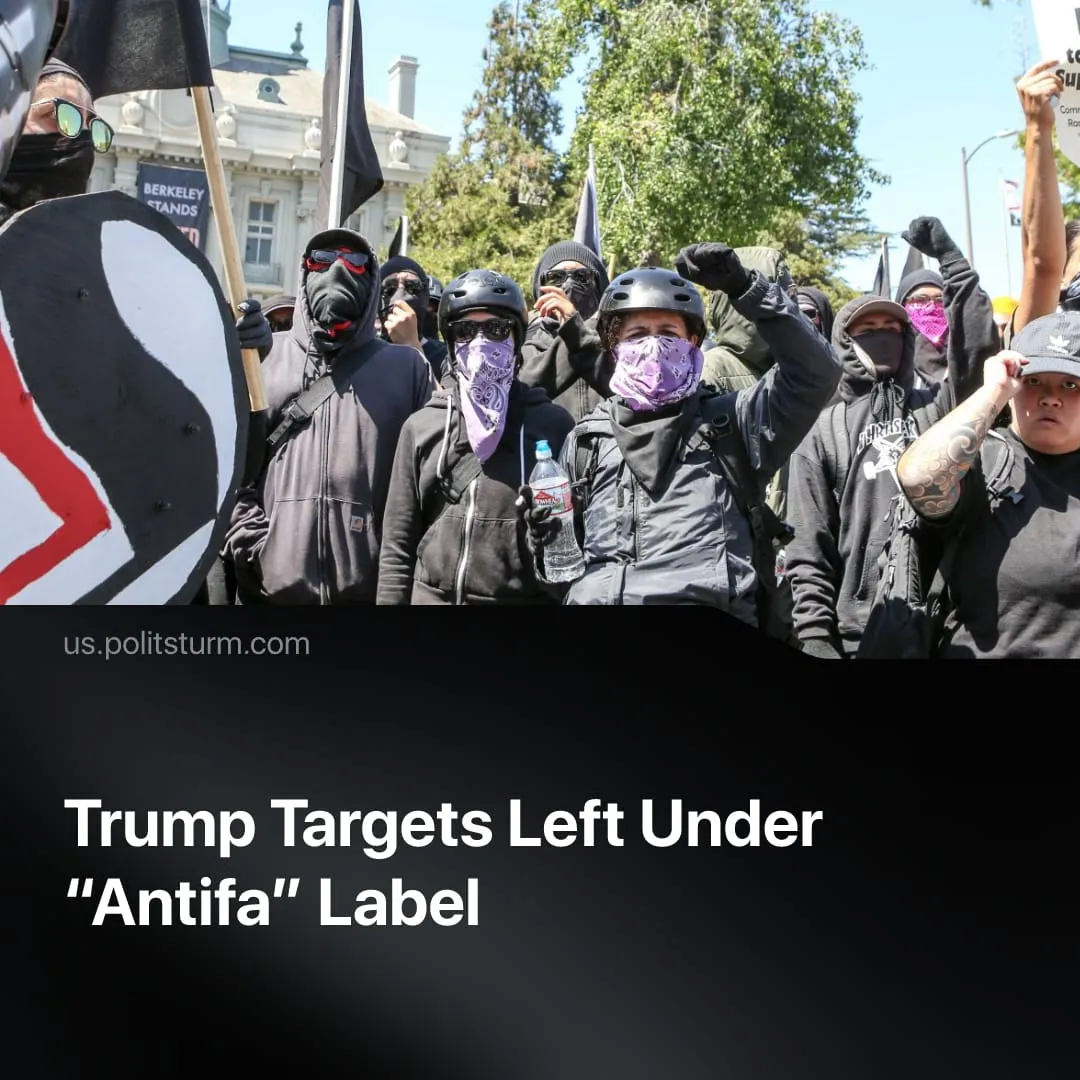 Trump Targets Left Under  “Antifa” Label