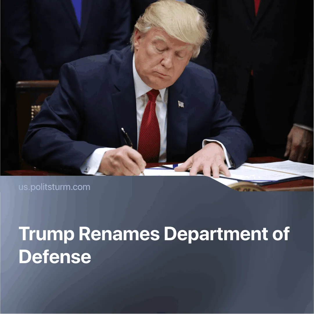 Trump Renames Department of Defense