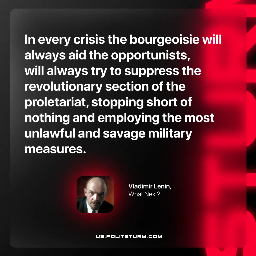 Lenin on the Aiding of Opportunism During Crises