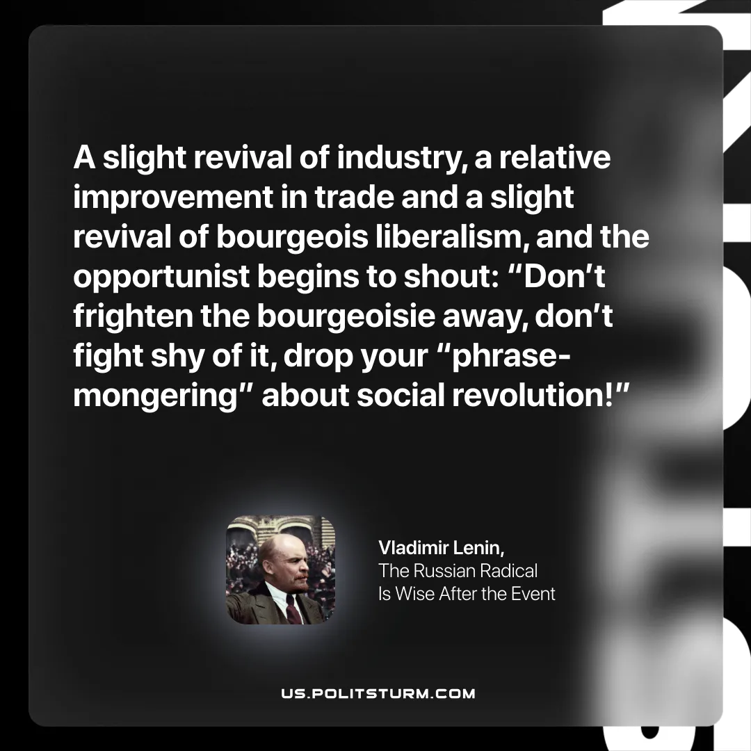 Lenin on the Aim of Opportunism for Slight Improvements