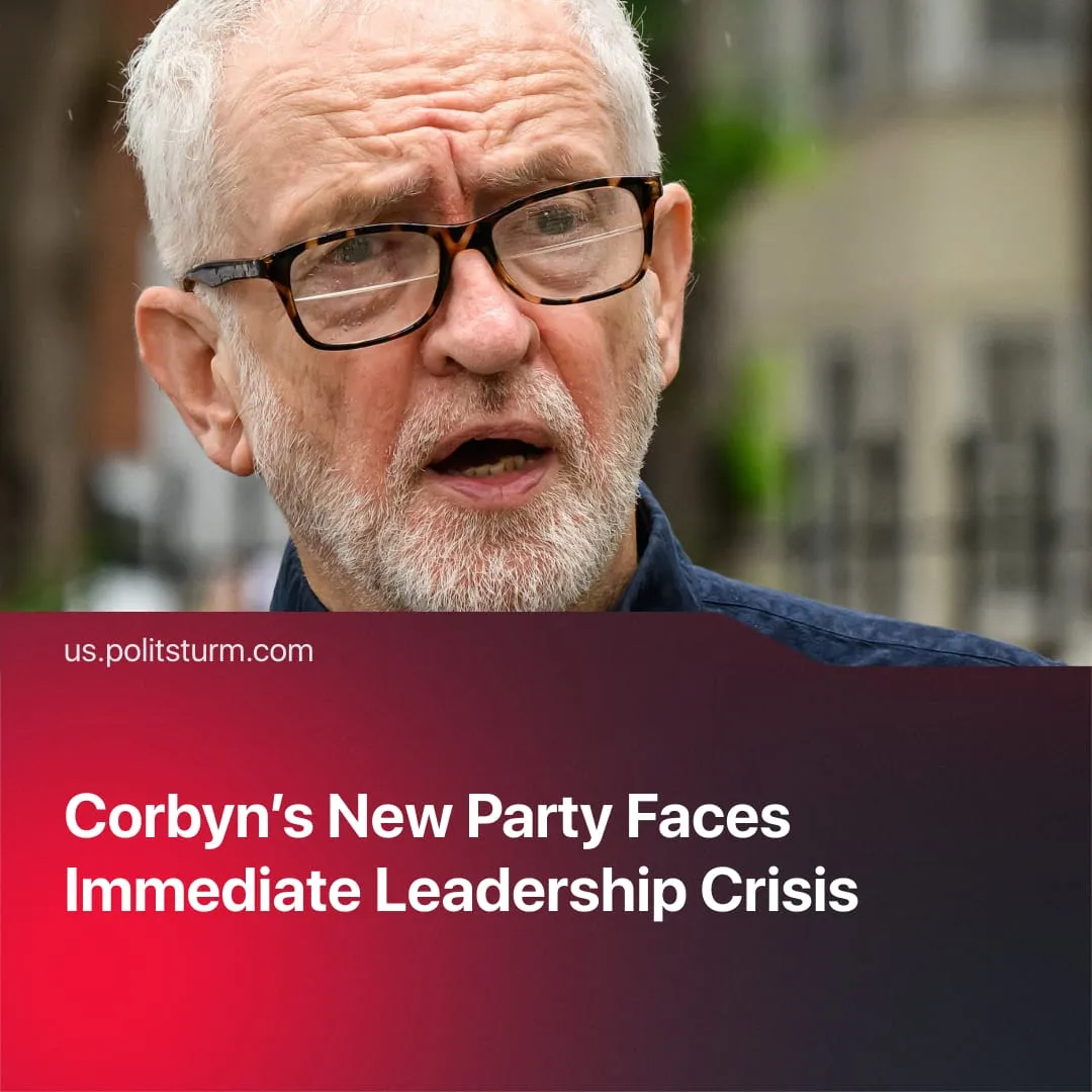Corbyn’s New Party Faces Immediate Leadership Crisis