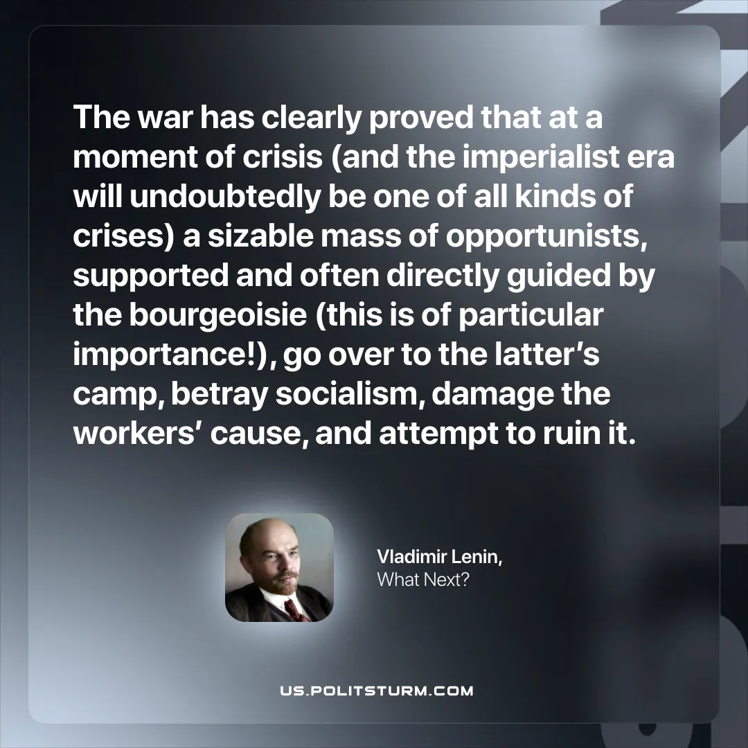 Lenin on Opportunists Damaging the Movement During Crises