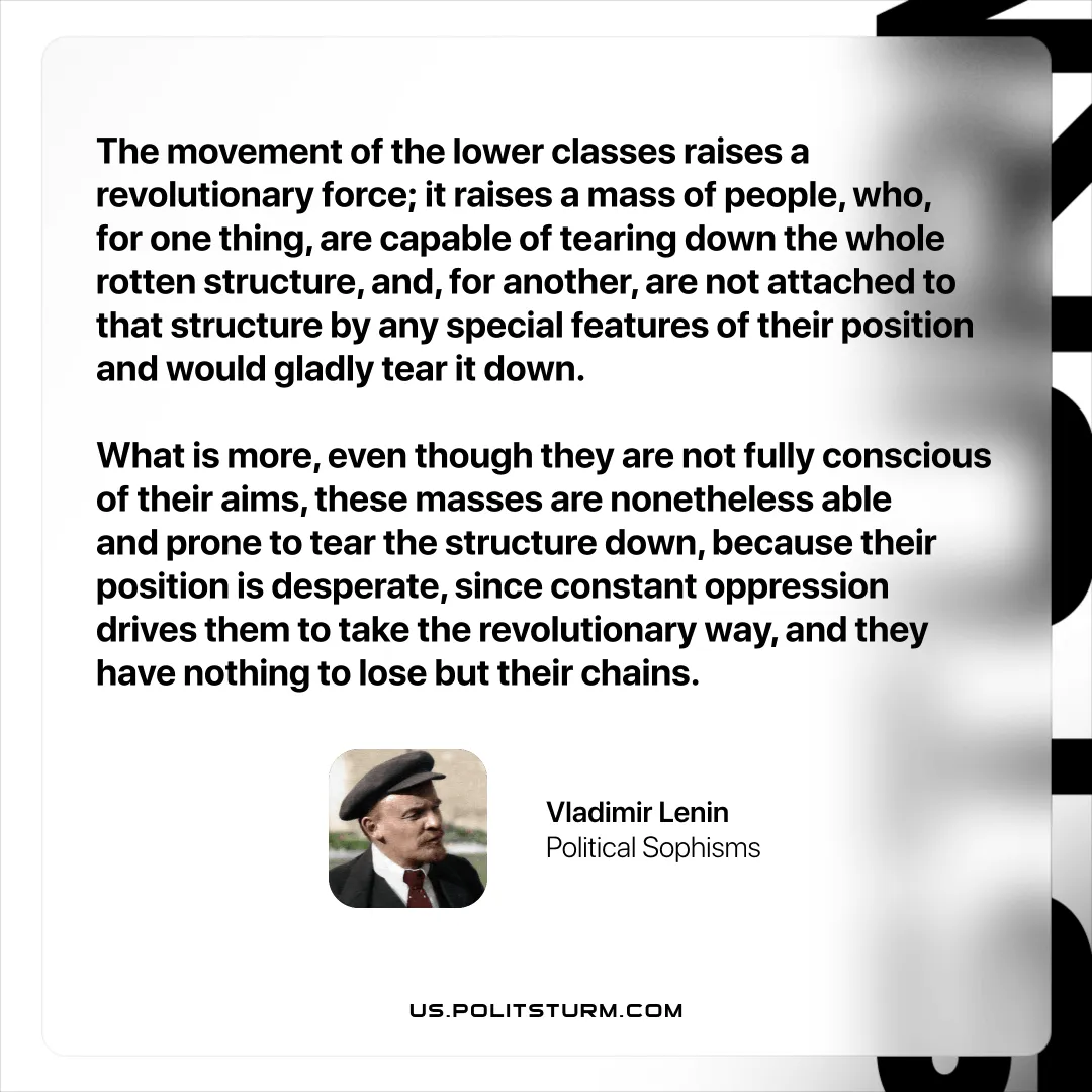 Lenin on the Position of the Lower Classes to the Existing Order