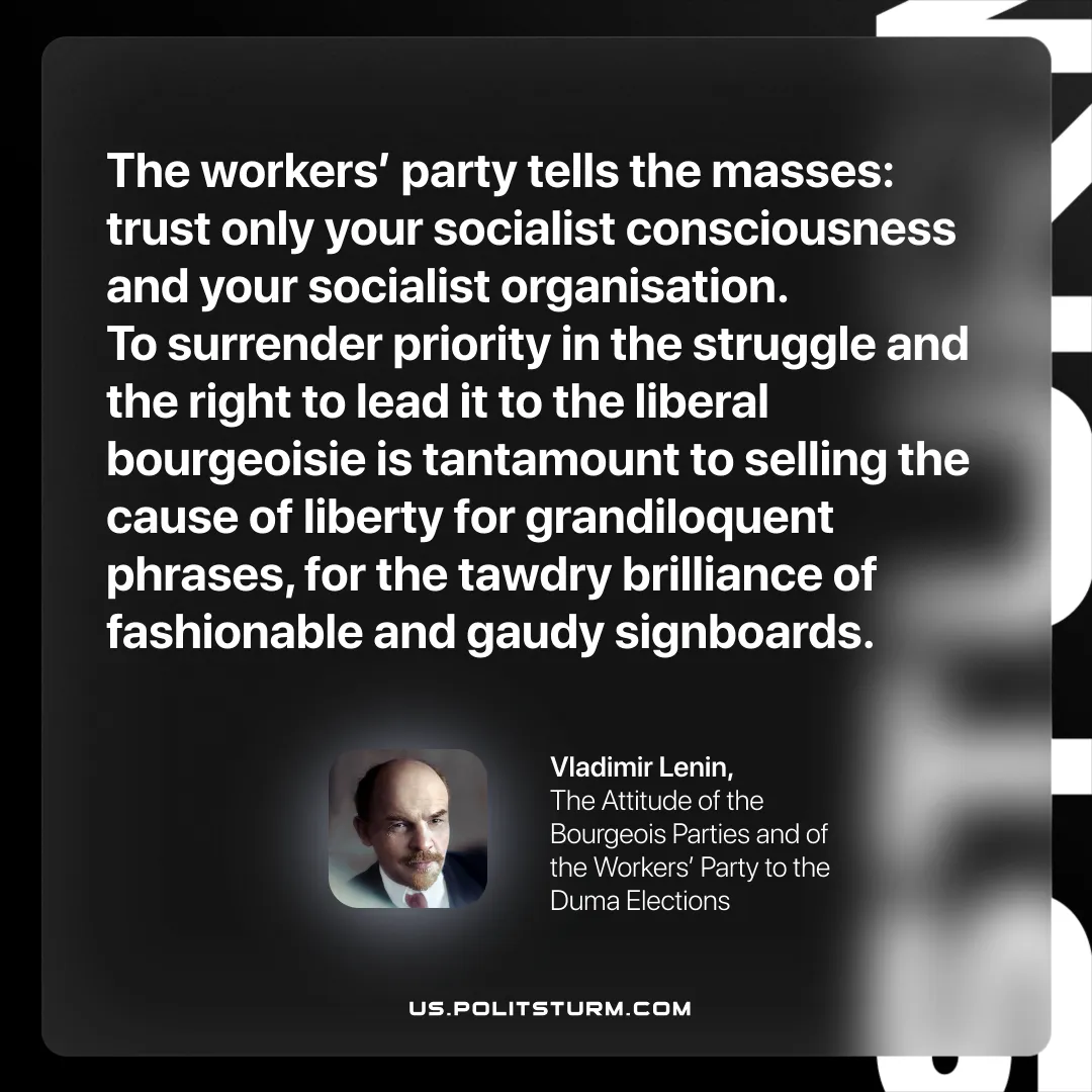 Lenin on Socialists and Workers Trusting in Their own Organization Against Opportunism