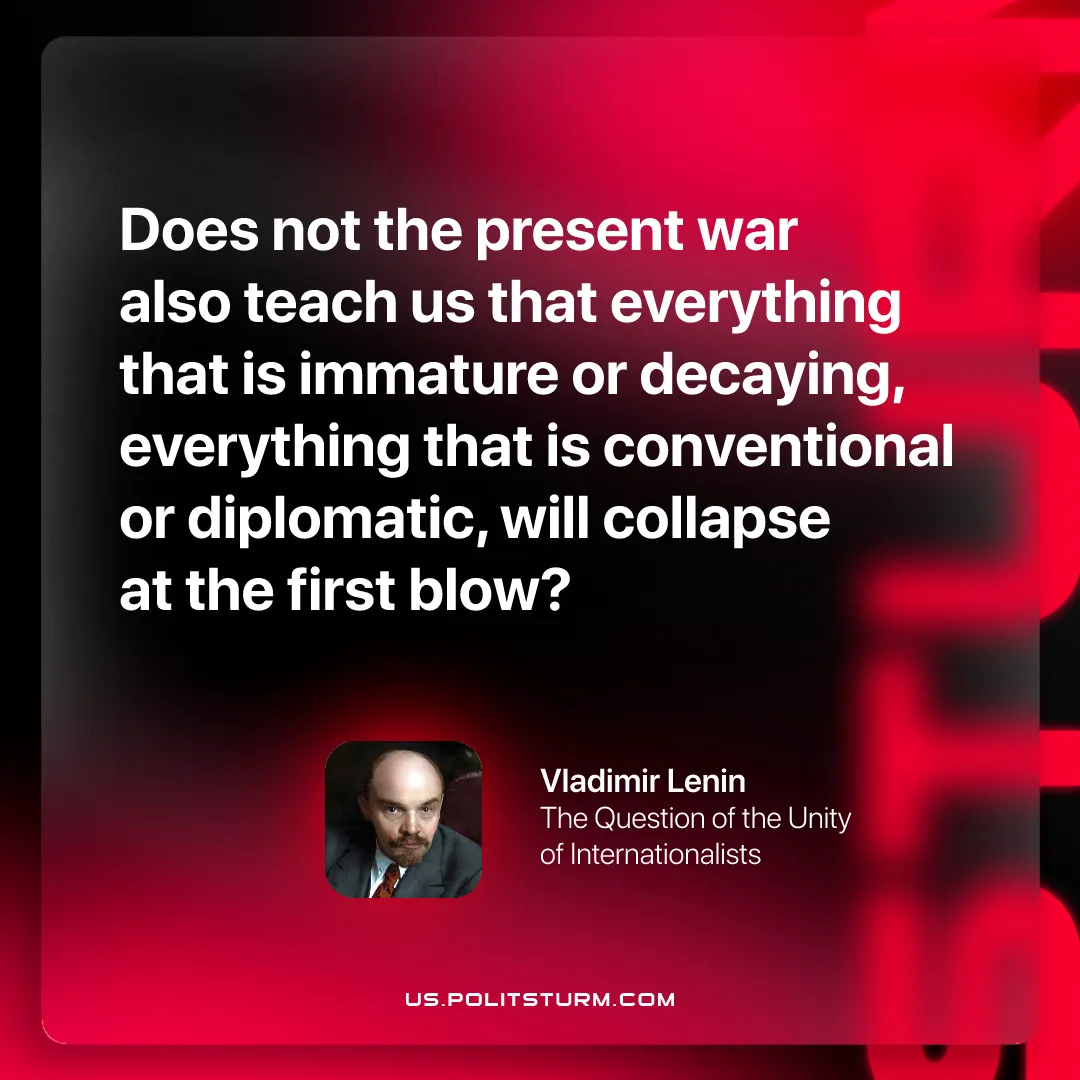 Lenin on Societal Decay Collapsing During War