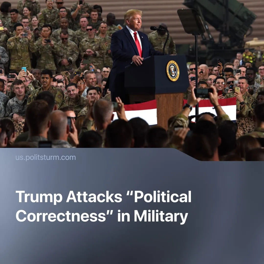 Trump Attacks “Political Correctness” in Military