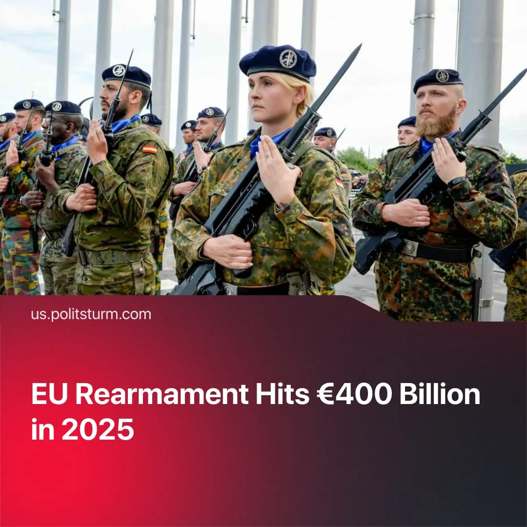 EU Rearmament Hits €400 Billion in 2025