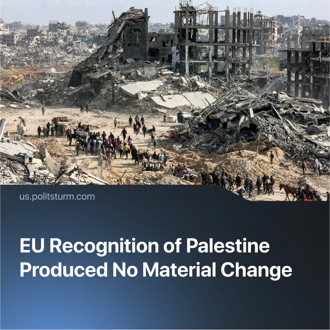 EU Recognition of Palestine Produced No Material Change