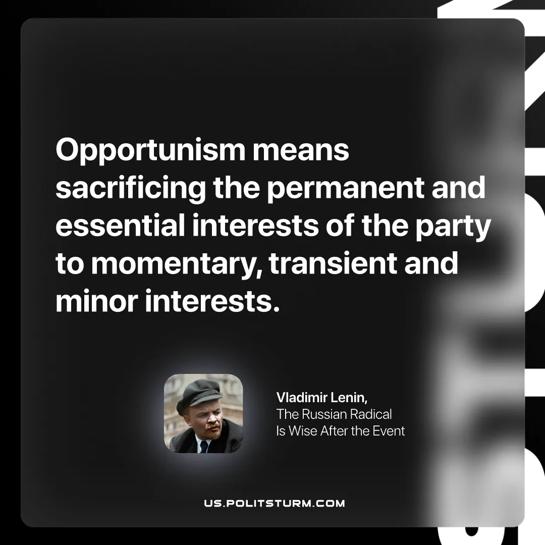 Lenin on the Temporary Interests of Opportunism