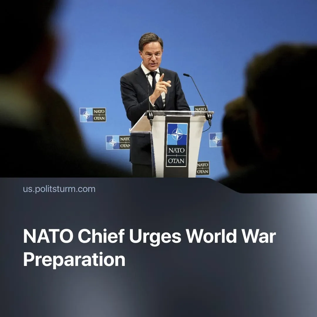 NATO Chief Urges World War Preparation