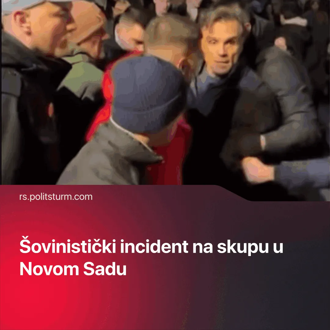 Šovinistički incident na skupu u Novom Sadu