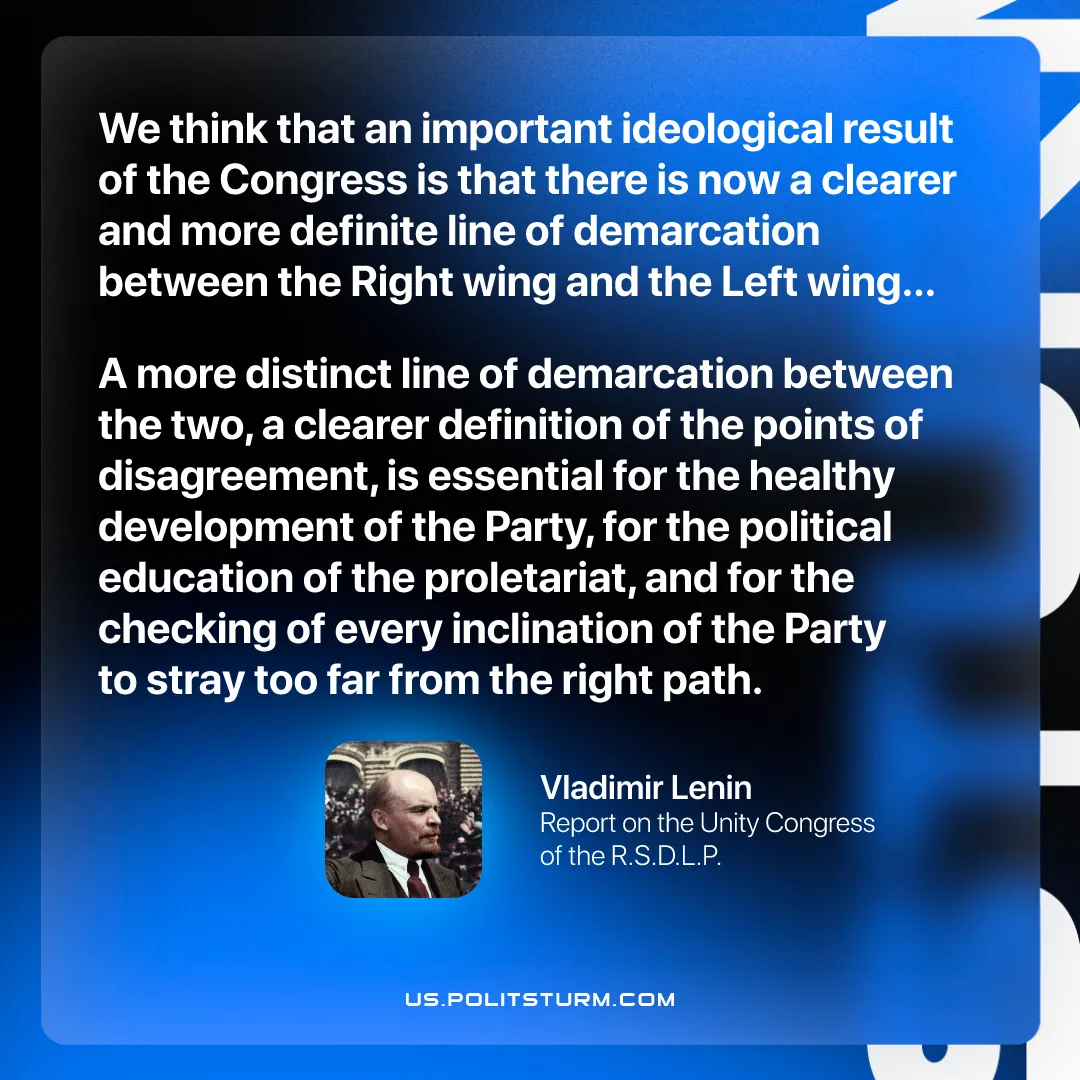 Lenin on the Importance of Defining and Distinguishing Between the Left and Right Wing of the Party