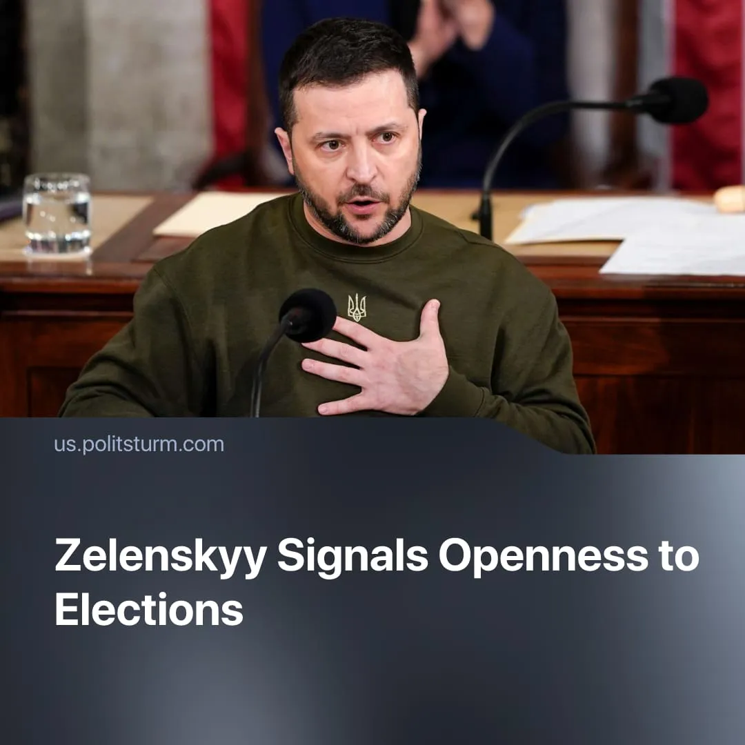 Zelenskyy Signals Openness to Elections