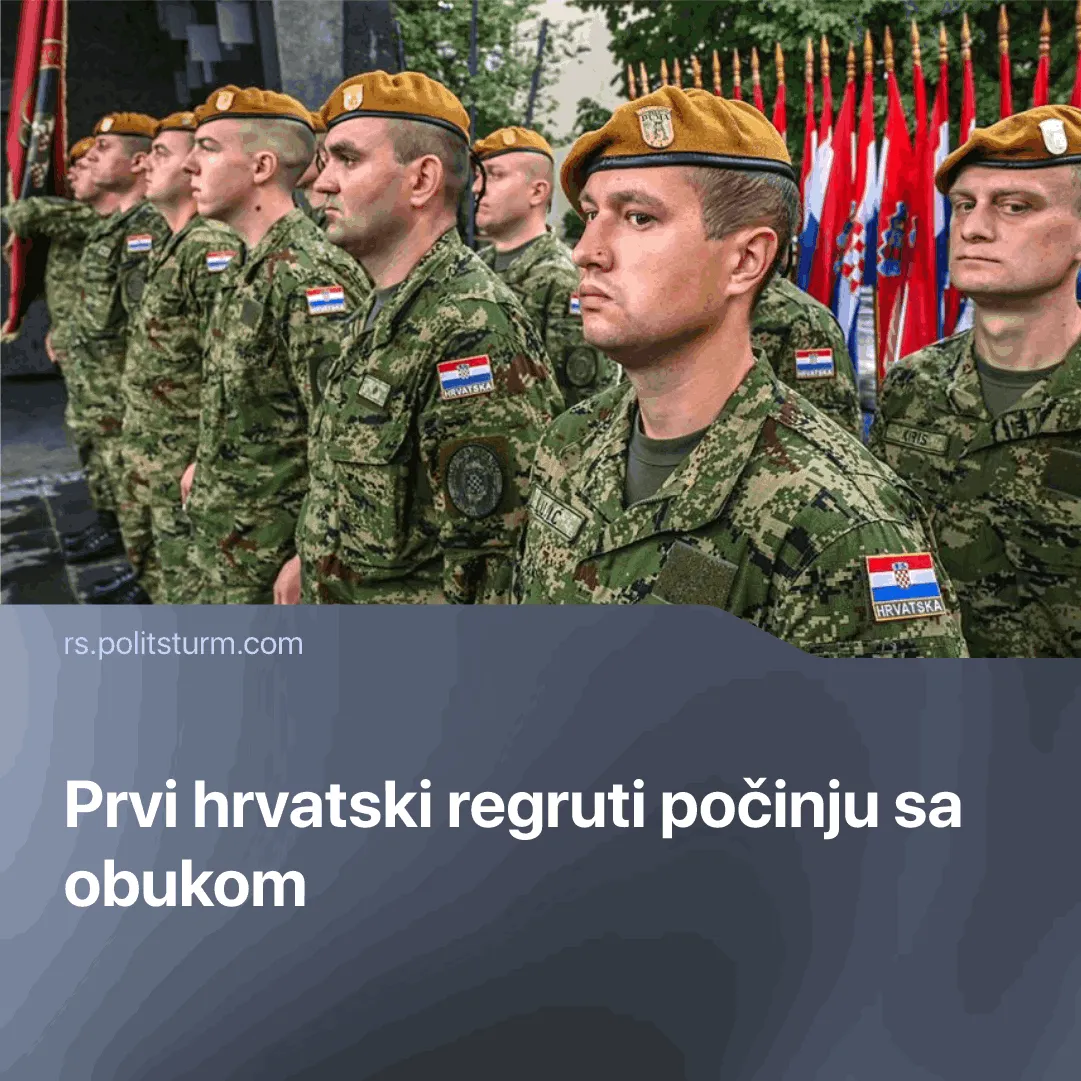 Prvi hrvatski regruti počinju sa obukom