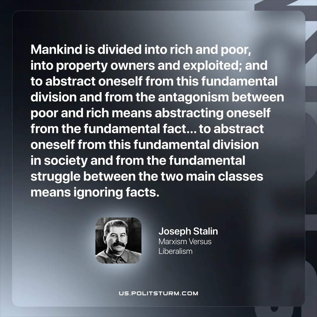 Stalin on Ignoring the Division of Mankind into Classes