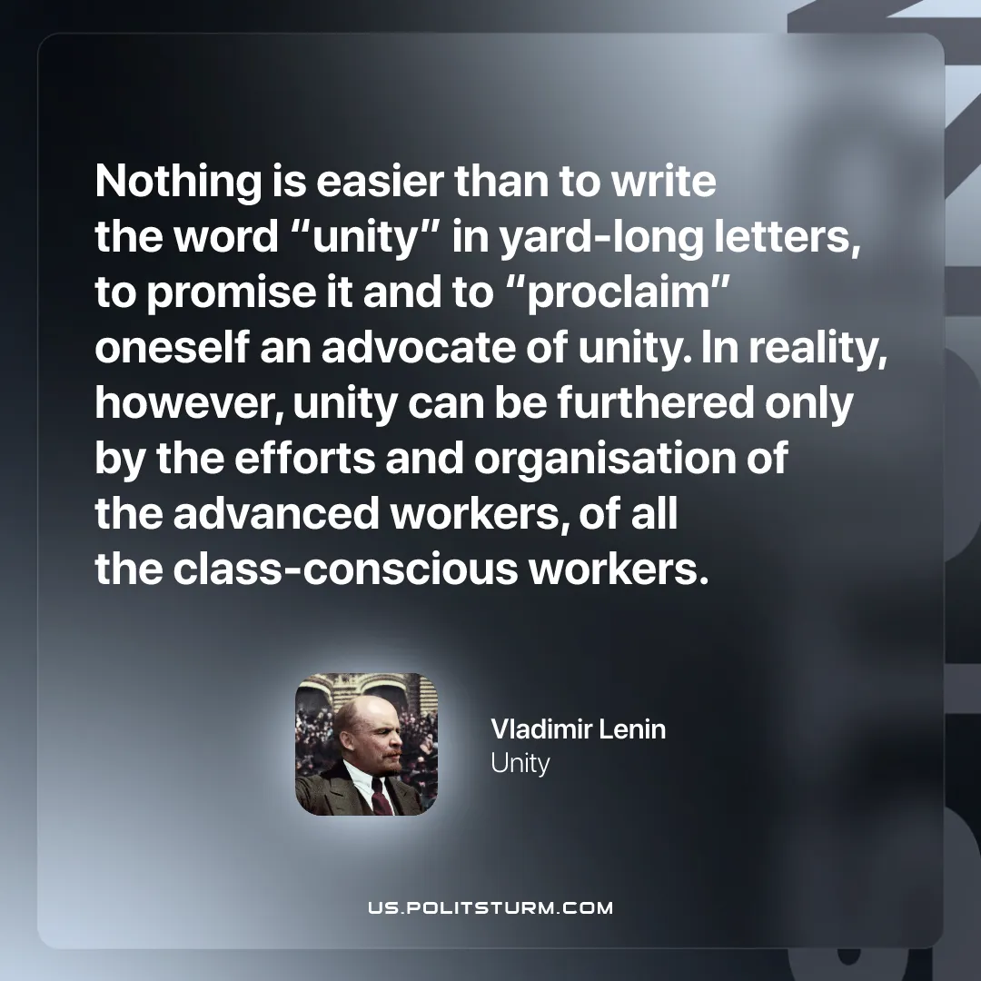 Lenin on How Unity is Really Achieved
