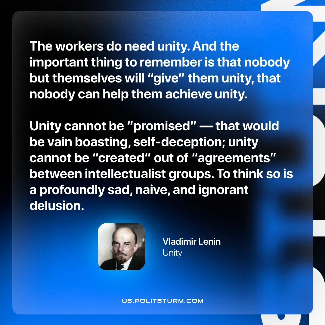 Lenin on the Real Meaning of Unity With the Workers