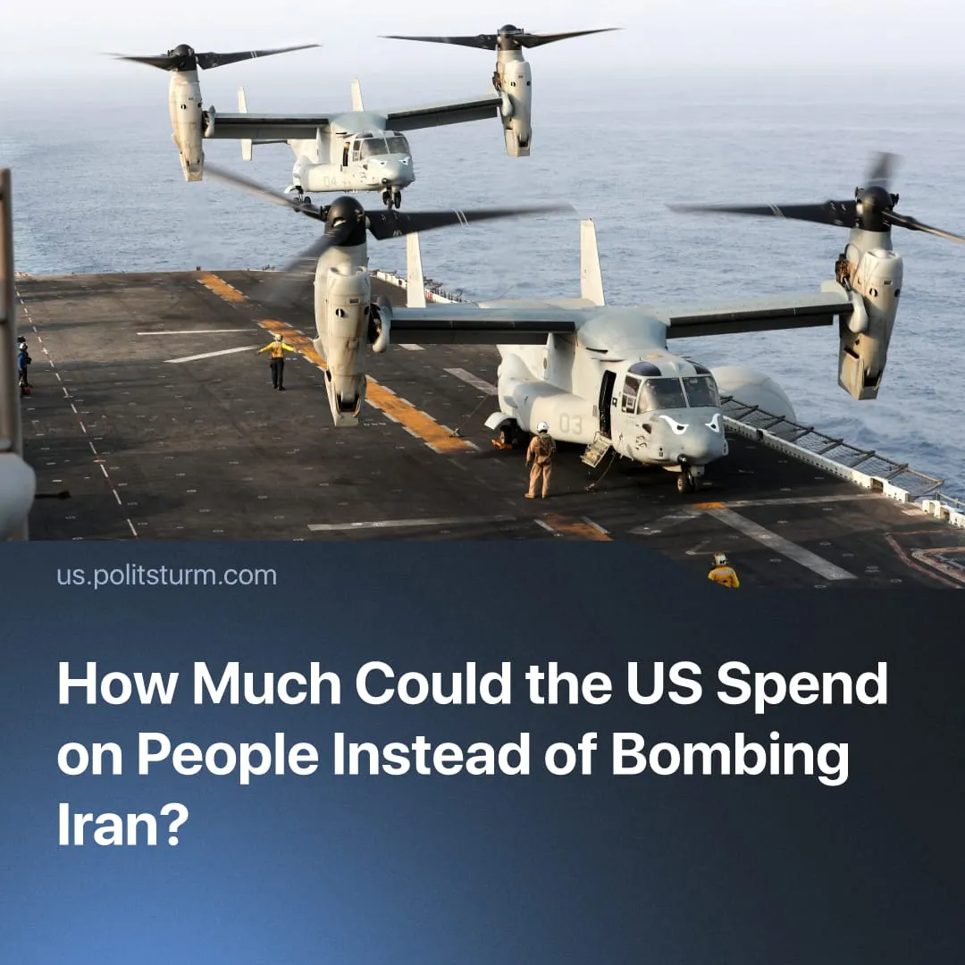 How Much Could the US Spend On People Instead Of Bombing Iran?