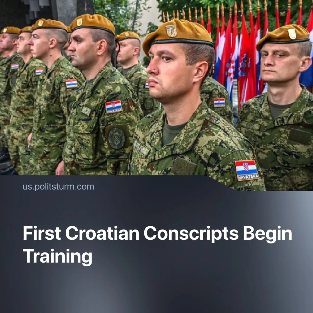 First Croatian Conscripts Begin Training