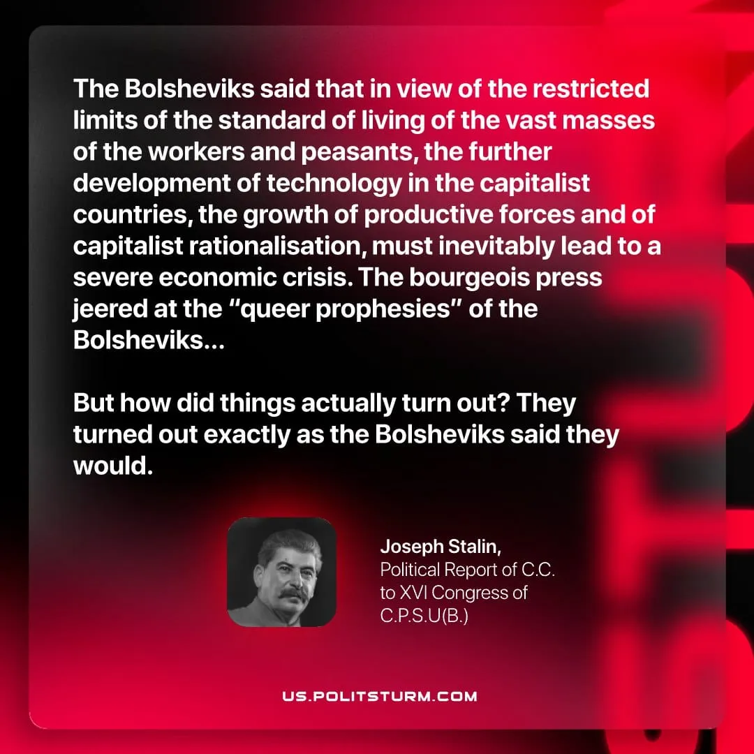 Stalin on the Predictability of Economic Crisis
