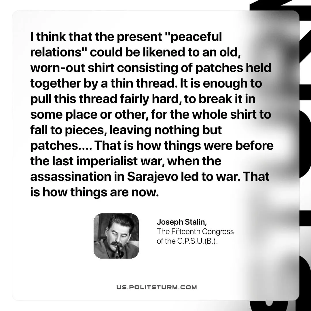 Stalin on the Fragility of Peace
