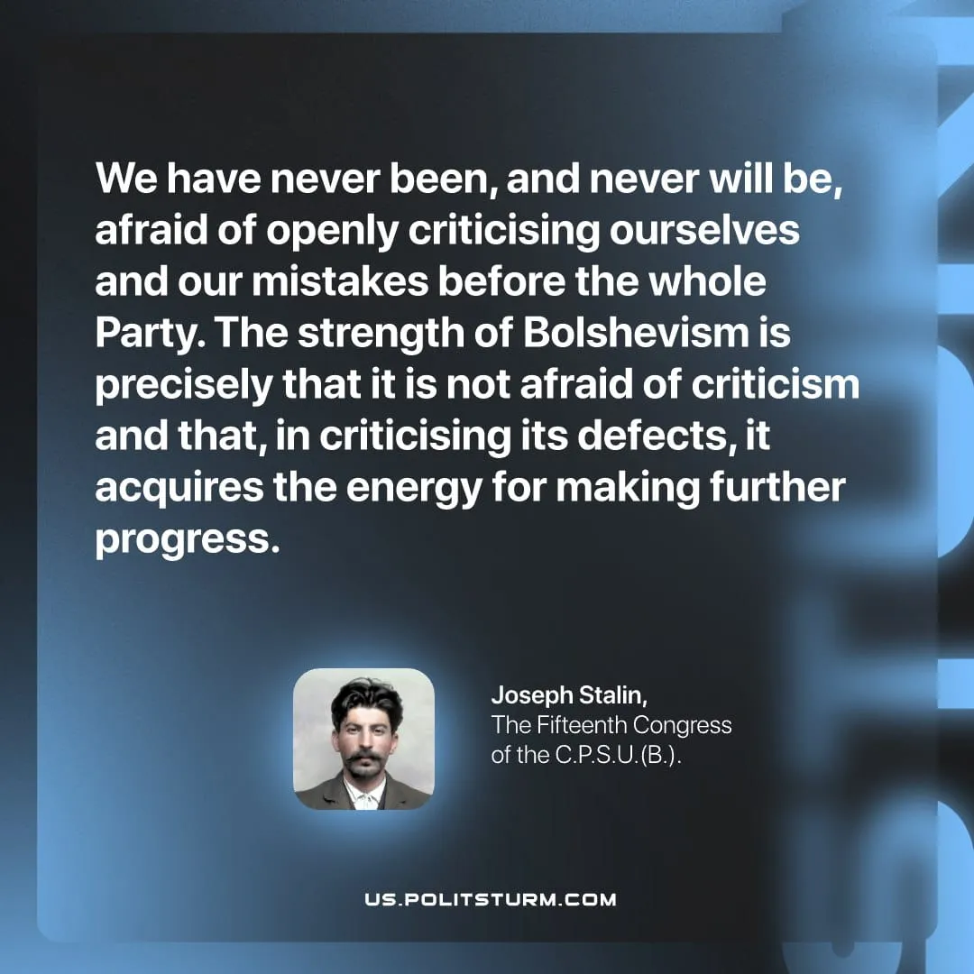Stalin on Self‑Criticism as Strength