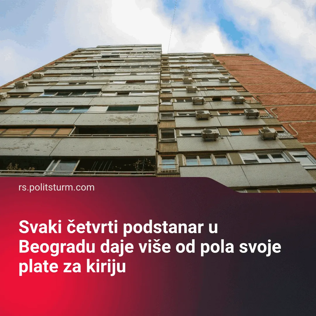 Svaki četvrti podstanar u Beogradu daje više od pola svoje plate za kiriju