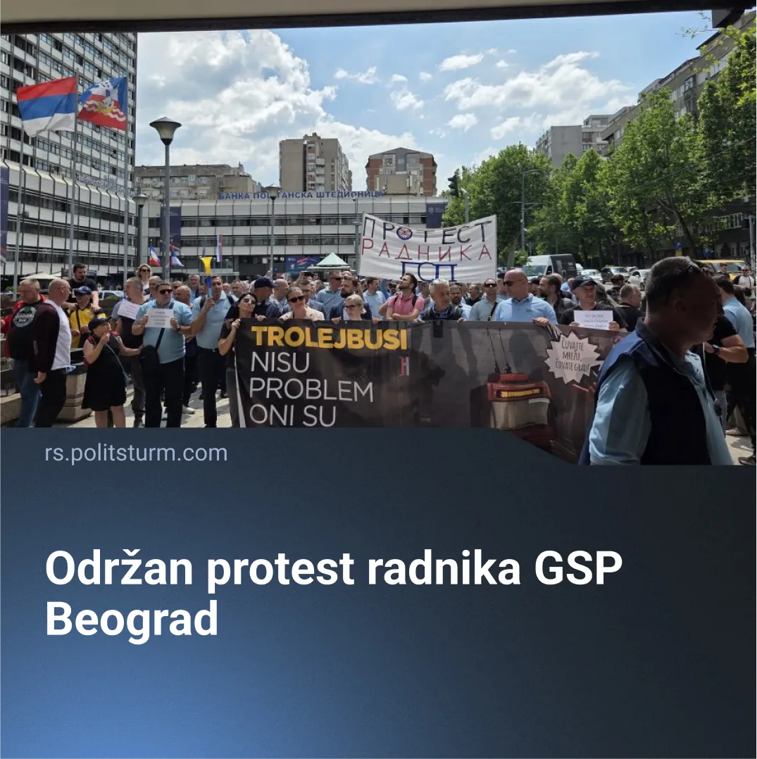Održan protest radnika GSP Beograd