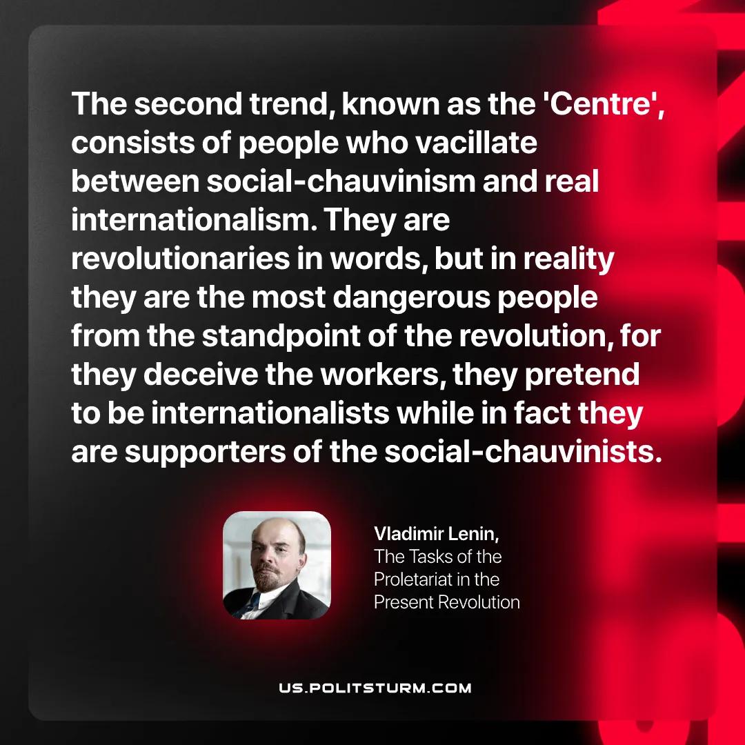 Lenin on the Opportunistic Center