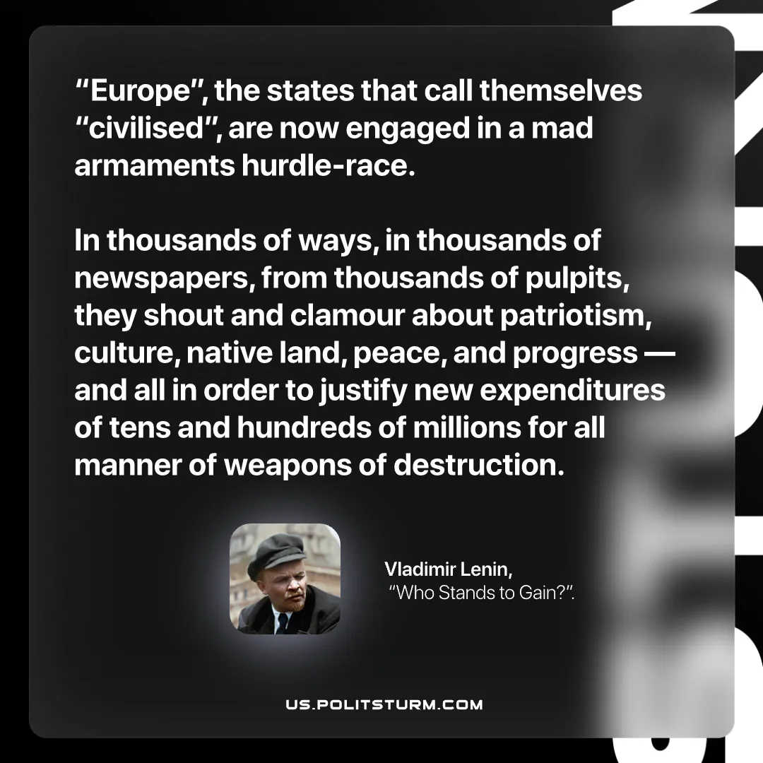 Lenin on the Armaments Race Disguised With Patriotism