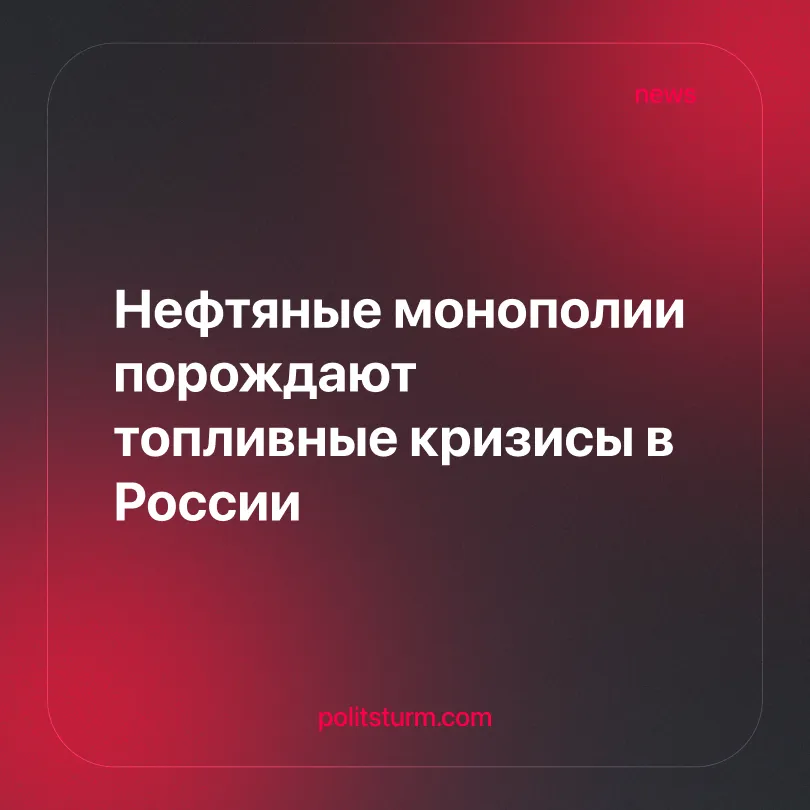 Нефтяные монополии порождают топливные кризисы в России