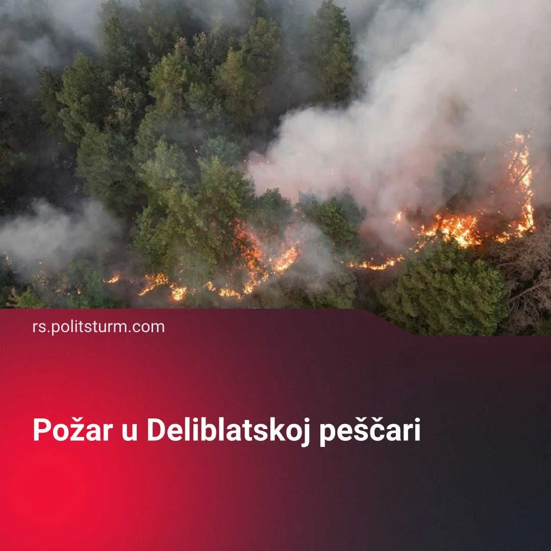 Požar u Deliblatskoj peščari