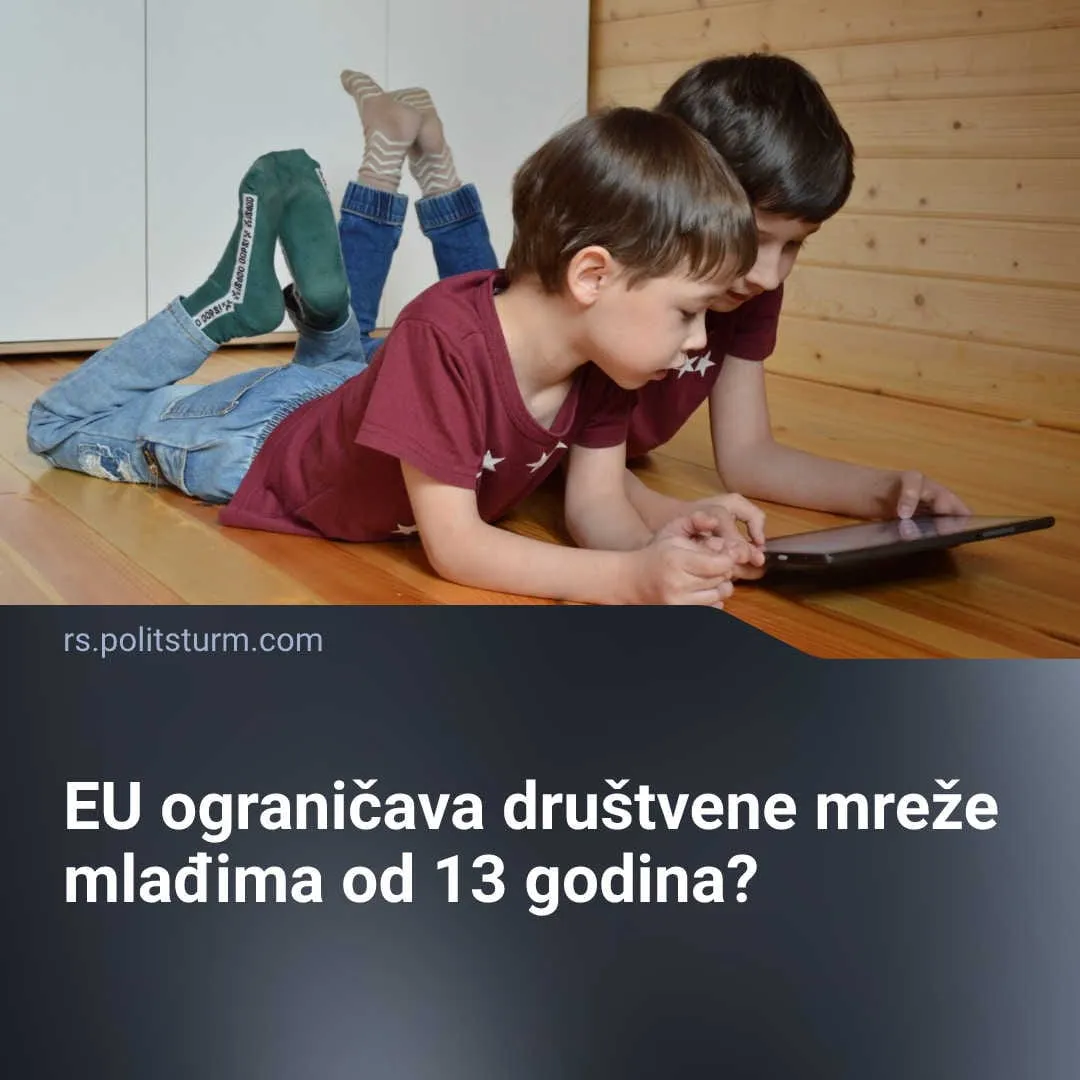 EU ograničava društvene mreže mlađima od 13 godina?