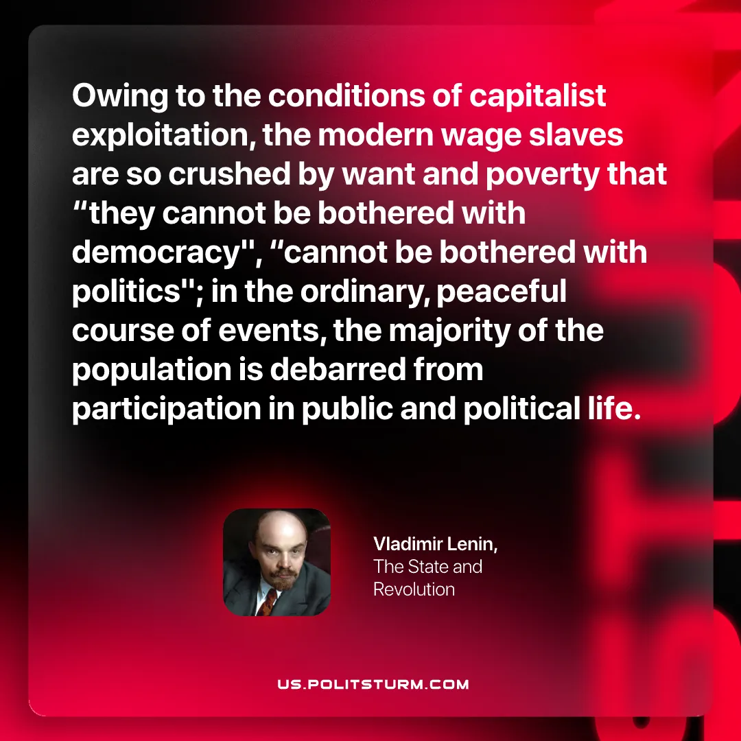 Lenin on how Poverty Bars Democracy
