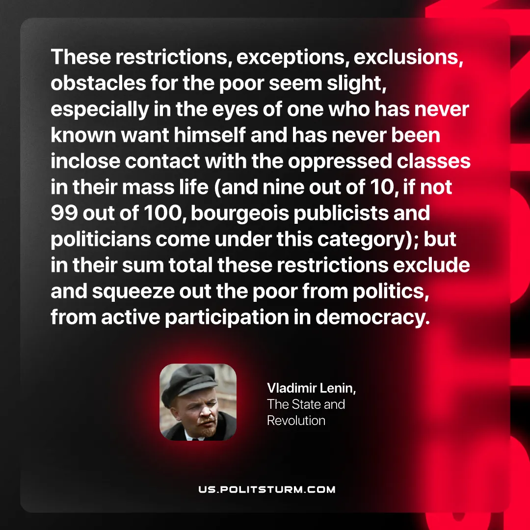 Lenin on the Exclusion of the Poor from Politics