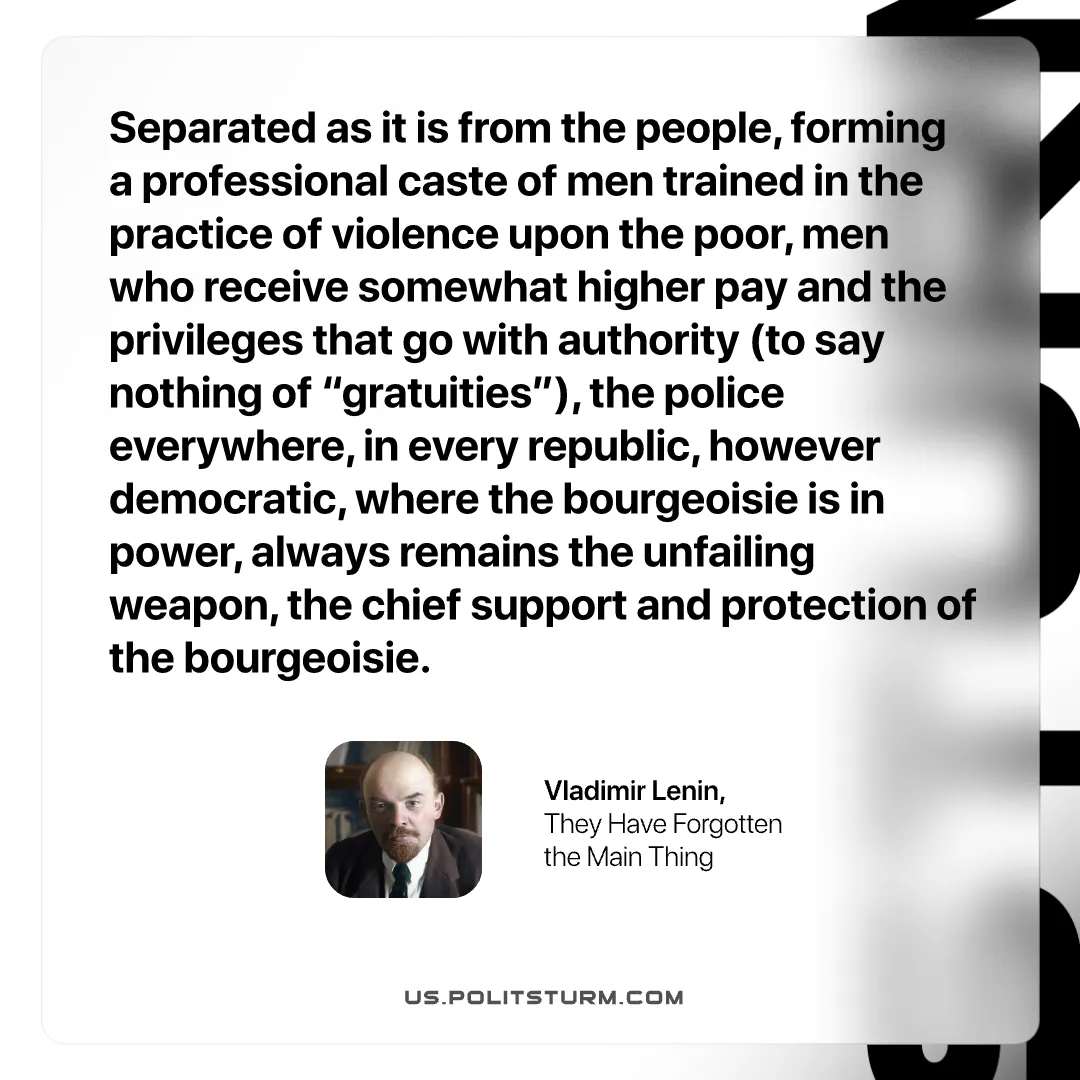 Lenin on the Police as a Bourgeois Force
