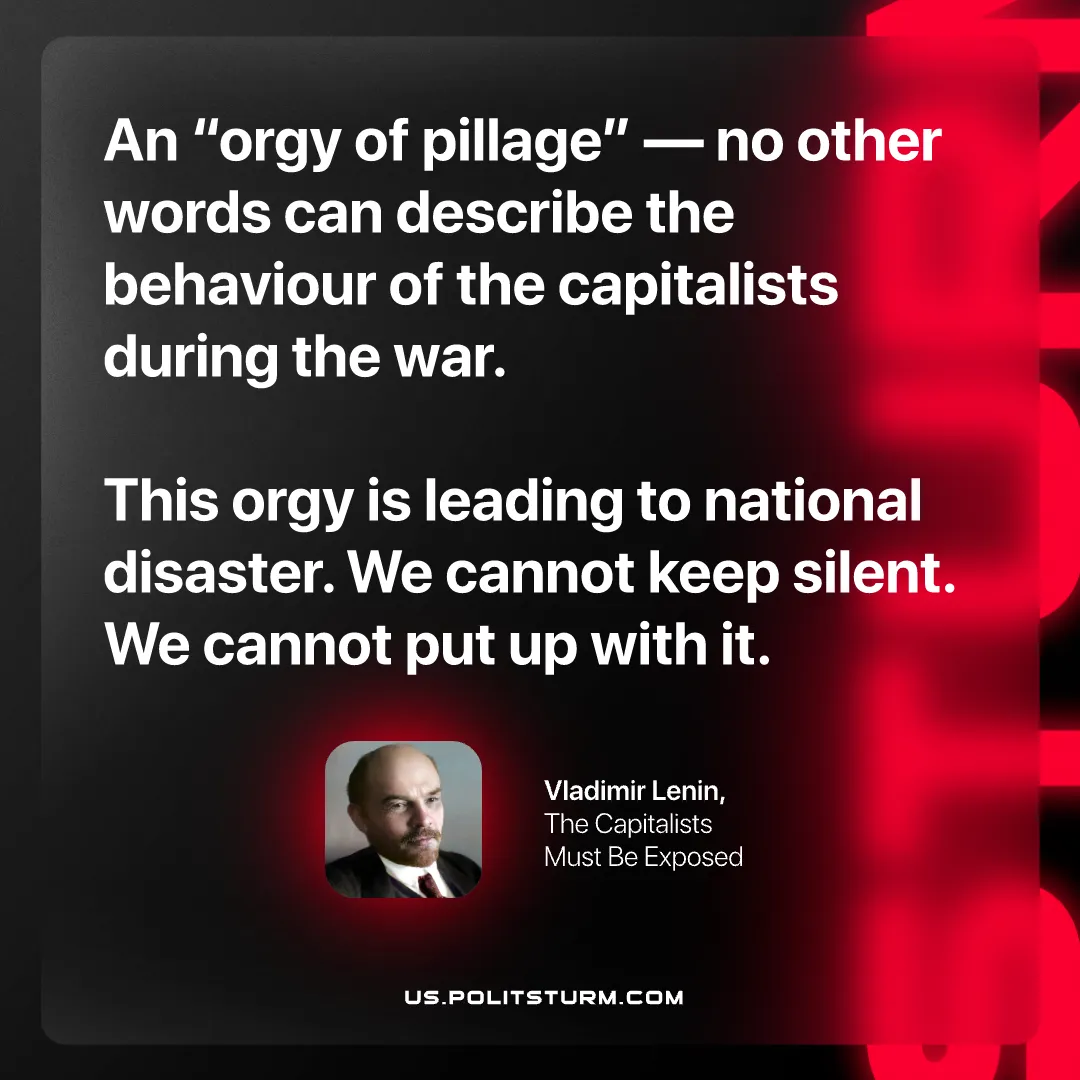 Lenin on the Orgy of Pillage