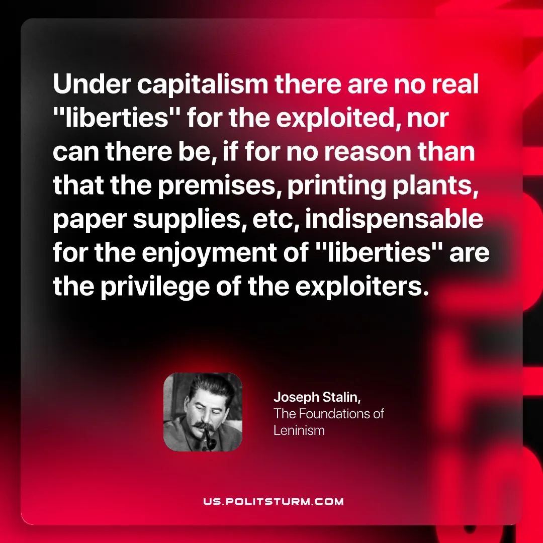 Stalin on False Liberties
